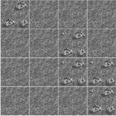 Блочная карта с двумя слоями